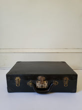 Load image into Gallery viewer, Black Vintage Travel Suitcase
