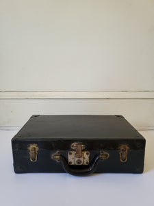 Black Vintage Travel Suitcase