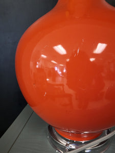 Blanche 32"H Orange Gourd Table Lamp