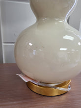 Load image into Gallery viewer, Cream &amp; Gold Table Lamp w/ White Shade
