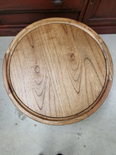 Load image into Gallery viewer, Round Natural Wood Pedestal Coffee Table

