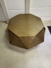 Load image into Gallery viewer, Safavieh Astrid Faceted Coffee Table - Brushed Brass
