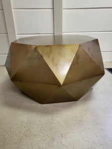 Safavieh Astrid Faceted Coffee Table - Brushed Brass