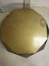 Load image into Gallery viewer, Safavieh Astrid Faceted Coffee Table - Brushed Brass
