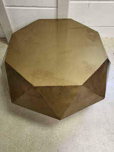 Safavieh Astrid Faceted Coffee Table - Brushed Brass