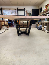 Load image into Gallery viewer, Erhard Rectabgular Solid Wood &amp; Metal Dining Table
