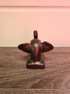 Ceramic Elephant Head Figurine