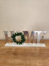 Load image into Gallery viewer, Silver &quot;Home&quot; Wood Sign
