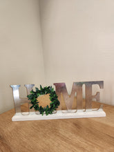 Load image into Gallery viewer, Silver &quot;Home&quot; Wood Sign
