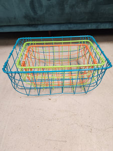 Colorful Nesting Wire Baskets