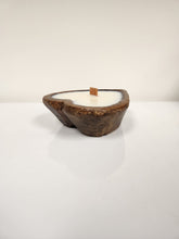 Load image into Gallery viewer, Scented Candle in Heart-Shaped Wood Bowl
