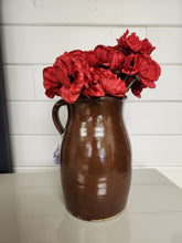 Load image into Gallery viewer, Brown Glazed Ceramic Vase w/ Handle
