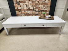 Load image into Gallery viewer, White Wooden Rectangular Coffee Table
