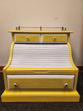 Load image into Gallery viewer, Yellow and White Wooden Roll Top

