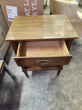 Load image into Gallery viewer, Mid Century Modern Wooden Nightstand
