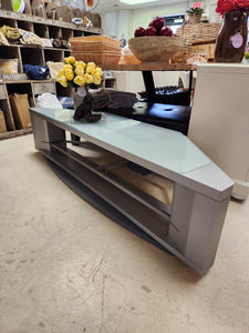 Chrome and Glass TV Stand
