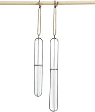 Load image into Gallery viewer, Metal and Glass Hanging Test Tube Vase

