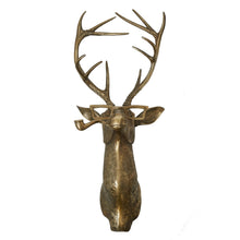 Load image into Gallery viewer, Frankie Brass Stag Head Wall Mount
