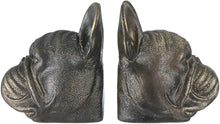 Load image into Gallery viewer, Dog Head Bookends with Antique Finish
