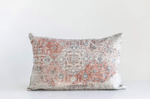 Load image into Gallery viewer, Cotton Distressed Print Lumbar Pillow
