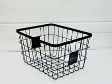 Load image into Gallery viewer, Black Metal Basket
