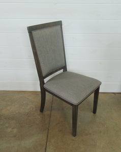 Rectangle Back Gray Dining Chair