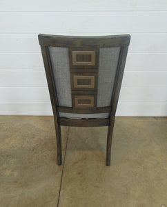 Rectangle Back Gray Dining Chair