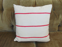 Load image into Gallery viewer, Red Striped Throw Pillow
