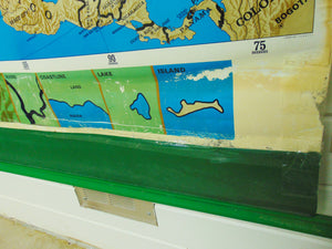 Large Wall Mount Roll-Up Map