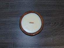 Load image into Gallery viewer, Scented Candle In Round Wooden Bowl

