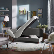 Load image into Gallery viewer, Gaven Armless Reclining Foam Chaise Lounge with Storage
