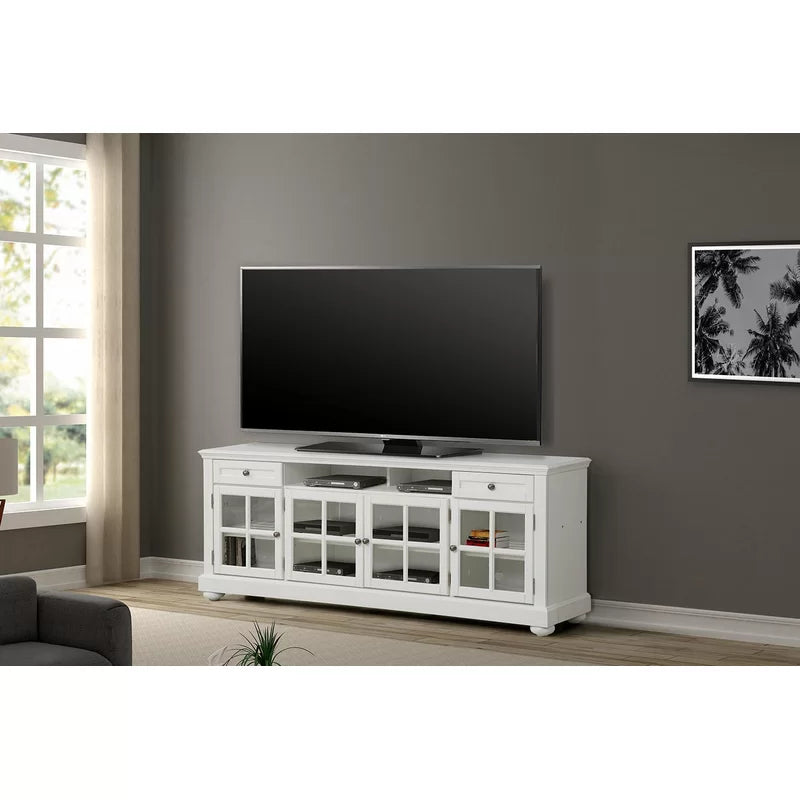 Hanceville White TV Stand for TVs up to 85