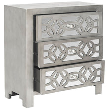 Load image into Gallery viewer, Silver 3 - Drawer Mirrored Accent Chest

