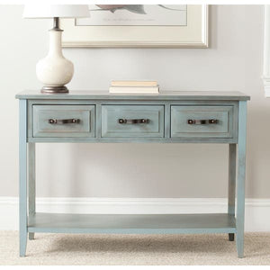 Distressed Pale Blue Aiden Console Table (Sofa Table)