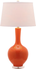 Load image into Gallery viewer, Blanche 32&quot;H Orange Gourd Table Lamp
