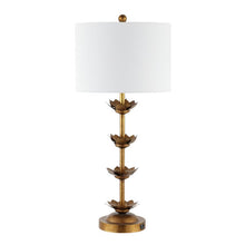 Load image into Gallery viewer, Lani Leaf 32&quot;H Table Lamp - Antique Gold

