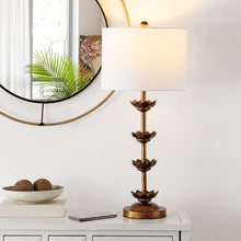Load image into Gallery viewer, Lani Leaf 32&quot;H Table Lamp - Antique Gold
