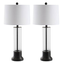Load image into Gallery viewer, Jayse Clear &amp; Black Table Lamp
