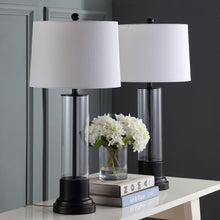 Load image into Gallery viewer, Jayse Clear &amp; Black Table Lamp
