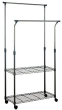 Load image into Gallery viewer, Giorgio Chrome Wire Double Rod Clothes Rack
