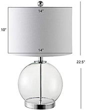 Load image into Gallery viewer, Lonni Clear / Chrome Table Lamp
