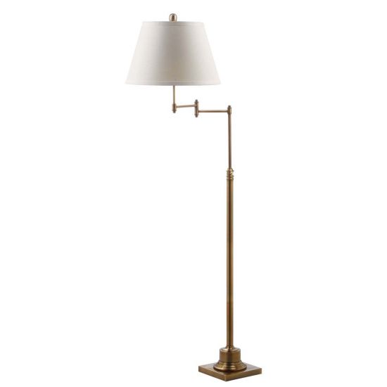 Adjustable Height Golden Floor Lamp