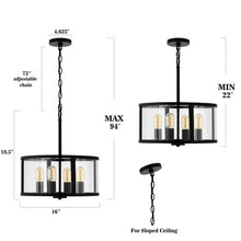 Load image into Gallery viewer, 4-Light Relom Pendant Chandelier
