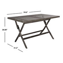 Load image into Gallery viewer, Light Brown Folding Akita Outdoor Dining Table

