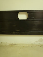 Load image into Gallery viewer, Distressed Black Wooden Full Size Bed Frame
