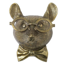 Load image into Gallery viewer, Louie Brass Mouse Head Wall Mount
