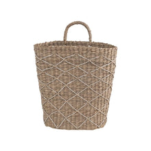 Load image into Gallery viewer, Hand-Woven Seagrass Wall Basket with Handle
