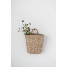 Load image into Gallery viewer, Hand-Woven Seagrass Wall Basket with Handle
