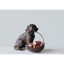 Load image into Gallery viewer, Resin Dog with Basket
