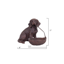 Load image into Gallery viewer, Resin Dog with Basket
